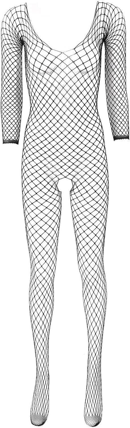 full body lingerie|Amazon.com: Full Body Fishnet Bodysuit.